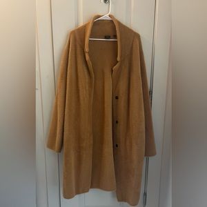 EVOLUTION BY CYRUS Faux Fur Notch Lapel Coat